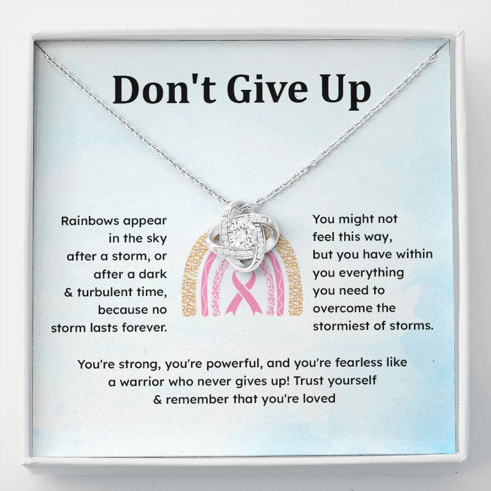 Don't Give Up Strength In Adversity Jewelry Don't Give Up Necklace Gift From Your Husband Meaningful Gift Supportive Gift Motivational Jewelry Never Give Up Necklace Breast Cancer Necklace For Soulmate Personal Growth Jewelry