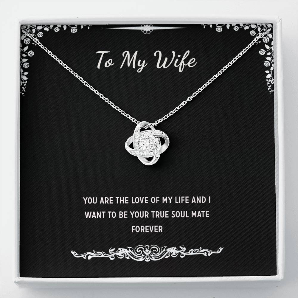 To My Wife Necklace From Husband With message Card