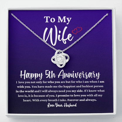 5th Anniversary Necklace for Wife from Husband