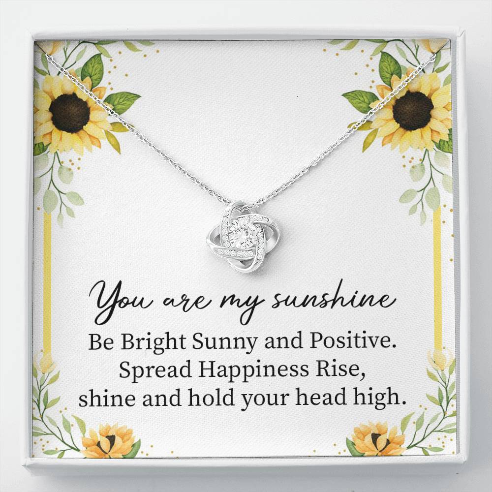 Sunshine Necklace Gift with Positive Message Card