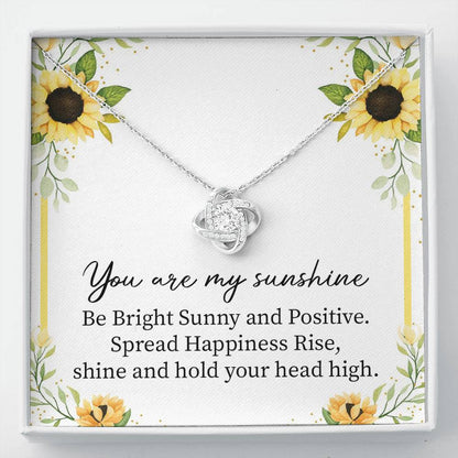 Sunshine Necklace Gift with Positive Message Card