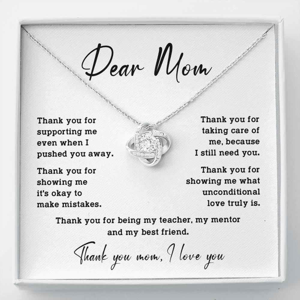 Dear Mom Dear Mom Necklace Gift Heartfelt Gift For Mom Bond With Mom Necklace Forever Loved Mom Necklace Thoughtful Gift For Mom Unique Gift For Mother-child Bond Meaningful Gift For Mom Special Occasion Gift For Mom Unique Family Bond Necklace