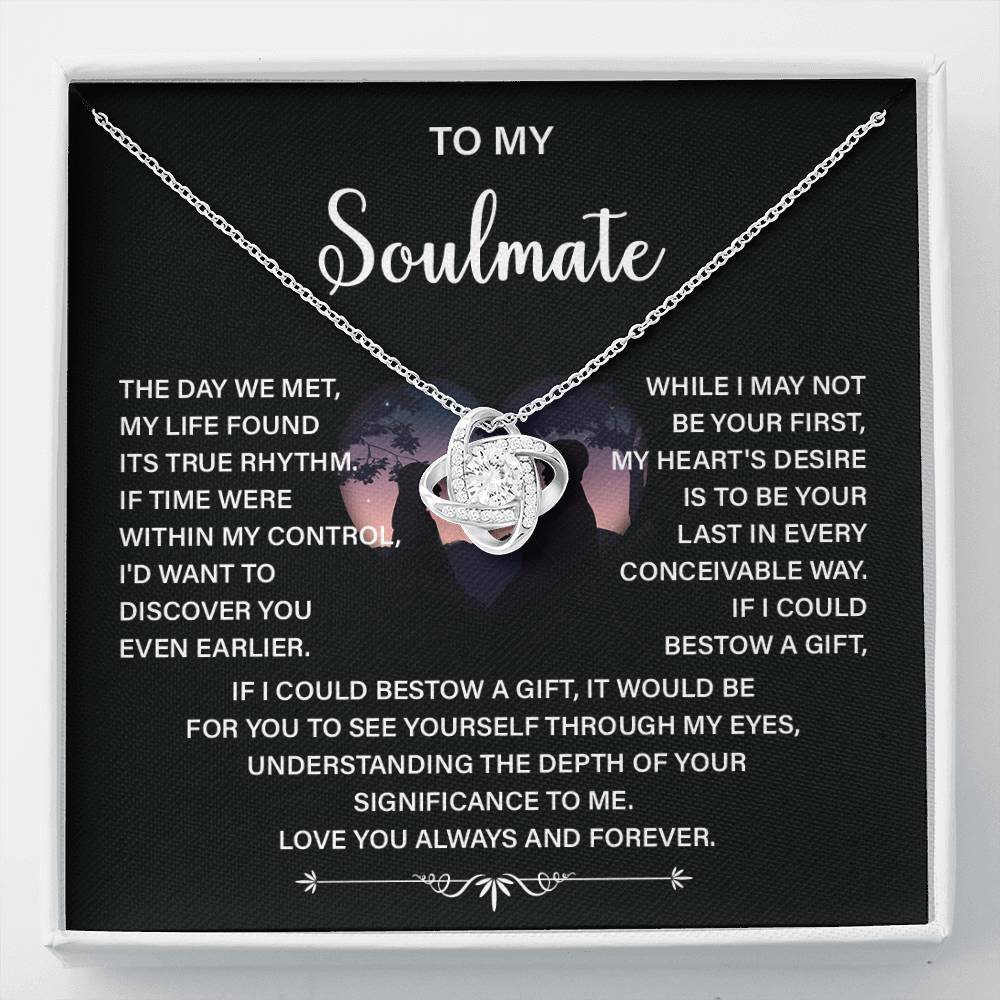 Soulmate Necklace Gift – Love You Always & Forever