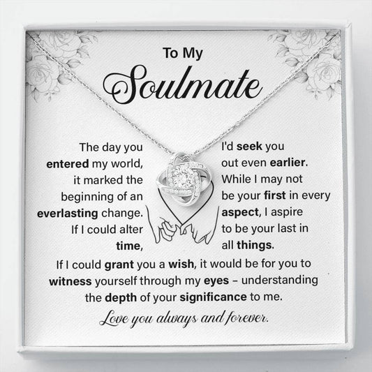 To My Soulmate Necklace Gift – Love You Forever