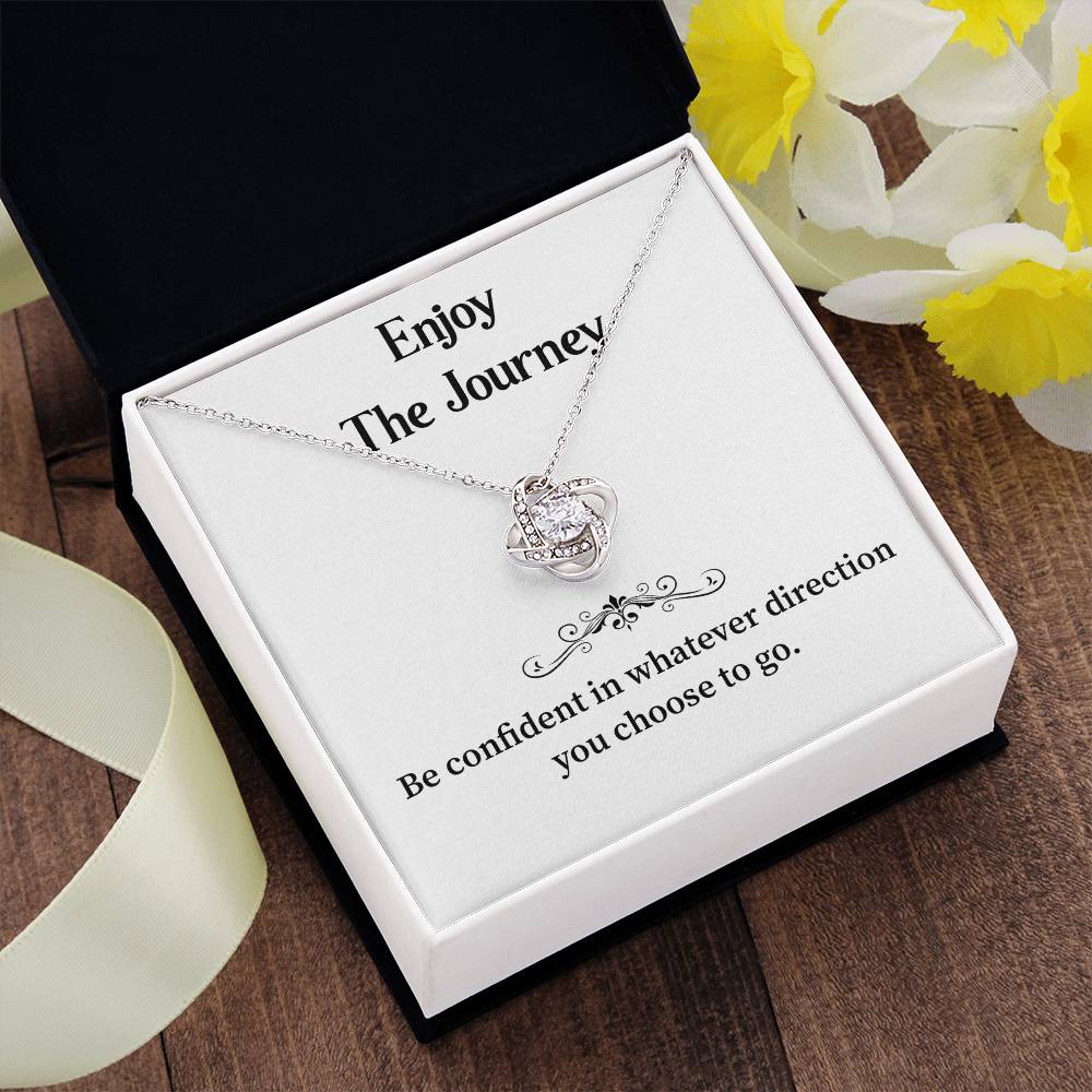 Enjoy The Journey Inspirational Necklace Gift Enjoy The Journey Necklace Best Motivational Gift Thoughtful Necklace For New Journey Motivational Jewelry For Women Emotional Gift For Encouragement Necklace With Message Of Confidence Motivational Gift