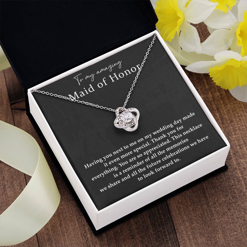 Wedding Day Necklace For Maid Of Honor Friendship Necklace For Maid Of Honor Jewelry Gift For Maid Of Honor Meaningful Gift For Maid Of Honor Emotional Gift For Maid Of Honor Special Gift For Maid Of Honor Necklace For Maid Of Honor Thank You Gift