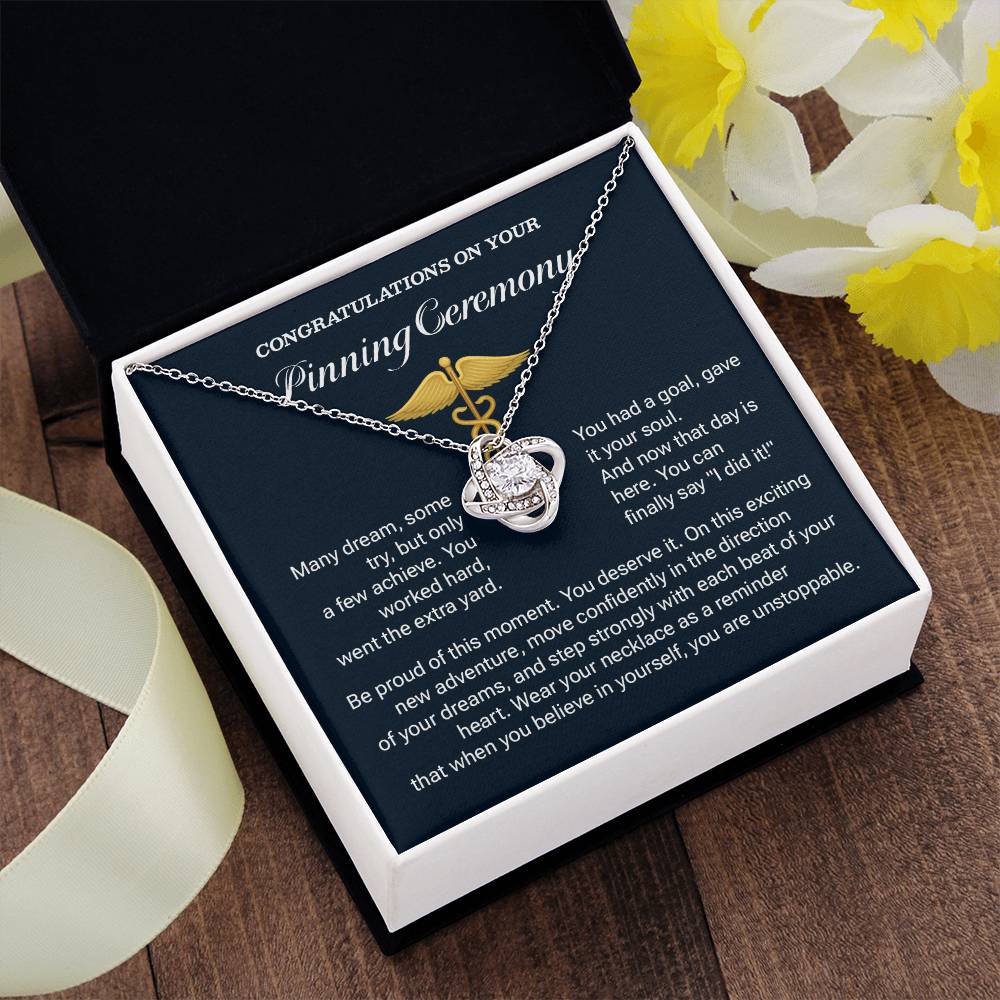 Congratulations On Your Pinning Ceremony Necklace Pinning Ceremony Necklace Gift Congratulations Pinning Ceremony Jewelry Believe In Yourself Necklace Jewelry For New Adventure Graduation Necklace Gift Necklace For Graduates