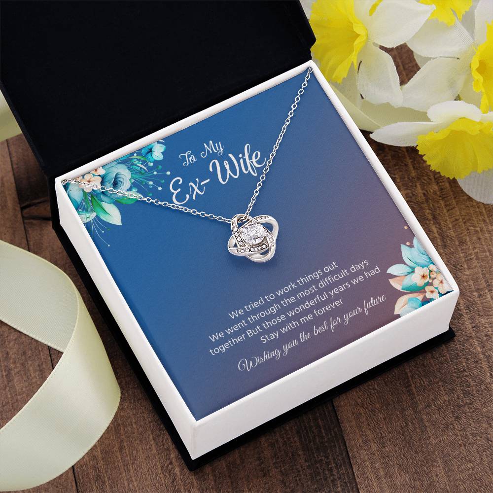 Ex-Wife Necklace Gift – Wishing You the Best Message Card