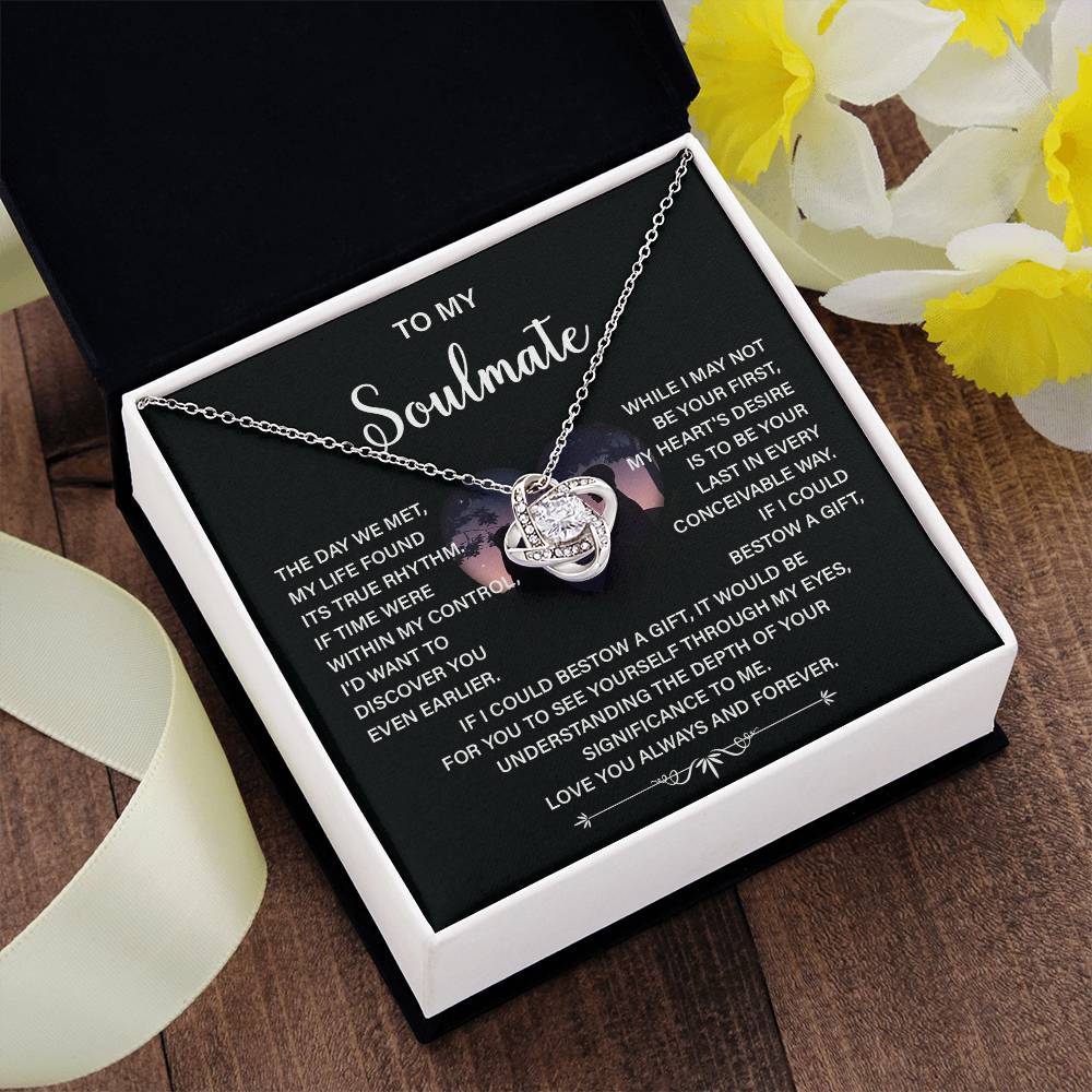 Soulmate Necklace Gift – Love You Always & Forever
