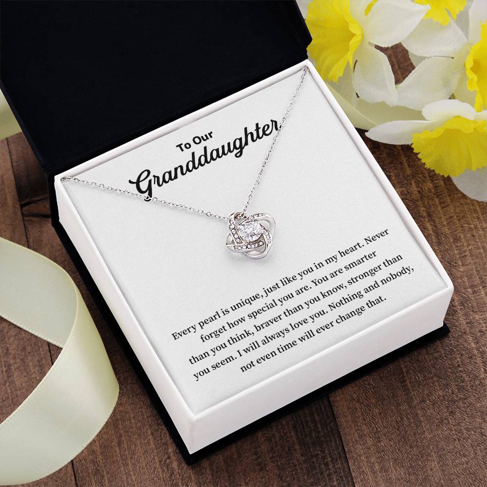 To Our Granddaughter Granddaughter Necklace Gift Sentimental Jewelry For Granddaughter Emotional Keepsake For Granddaughter Jewelry Gift For Granddaughter Unique Pearl Necklace Special Gift For Granddaughter Meaningful Gift For Granddaughter