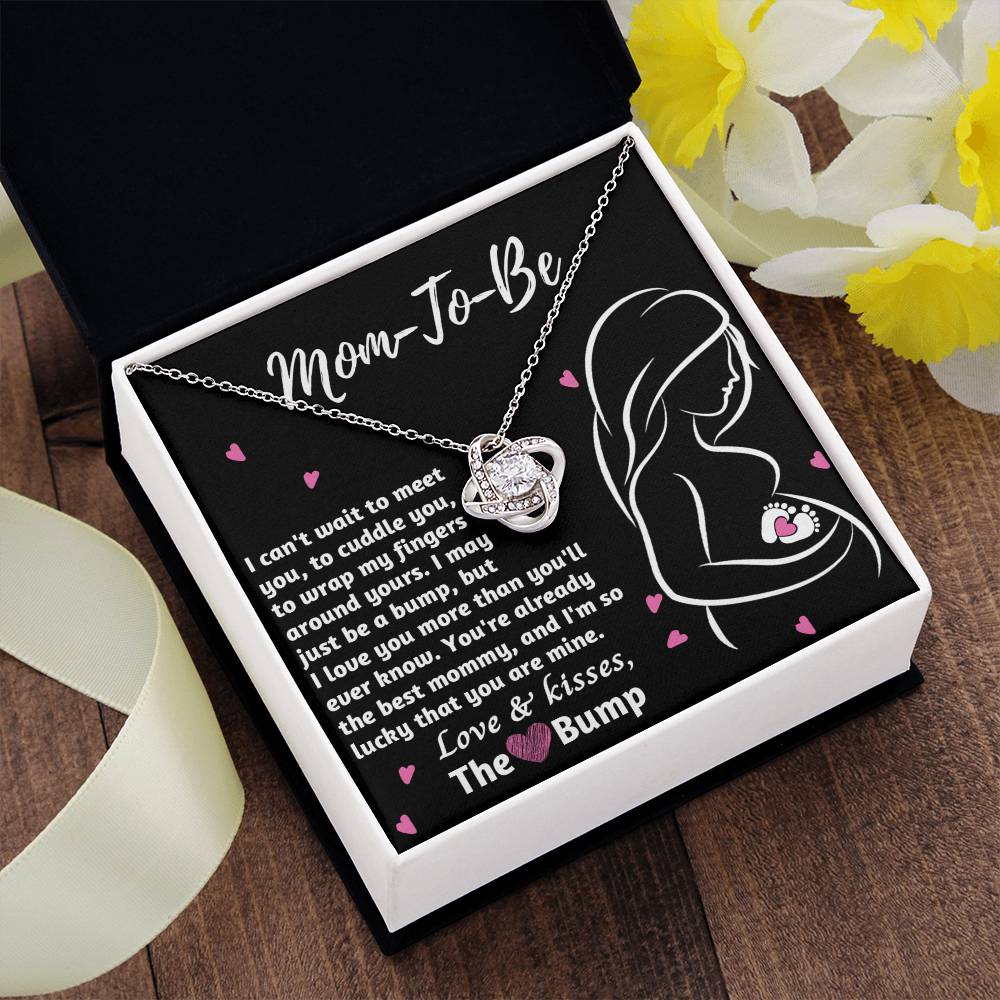 Mom To Be Necklace For Pregnant Women, Mommy Present From Unborn Baby, Gift For Expecting Moms, Pregnancy Jewelry Necklace With Wonderful Message Card And Box.