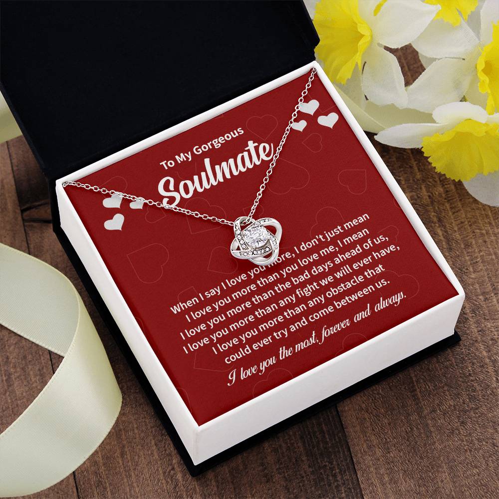 Soulmate Necklace Gift with Message Card & Gift Box