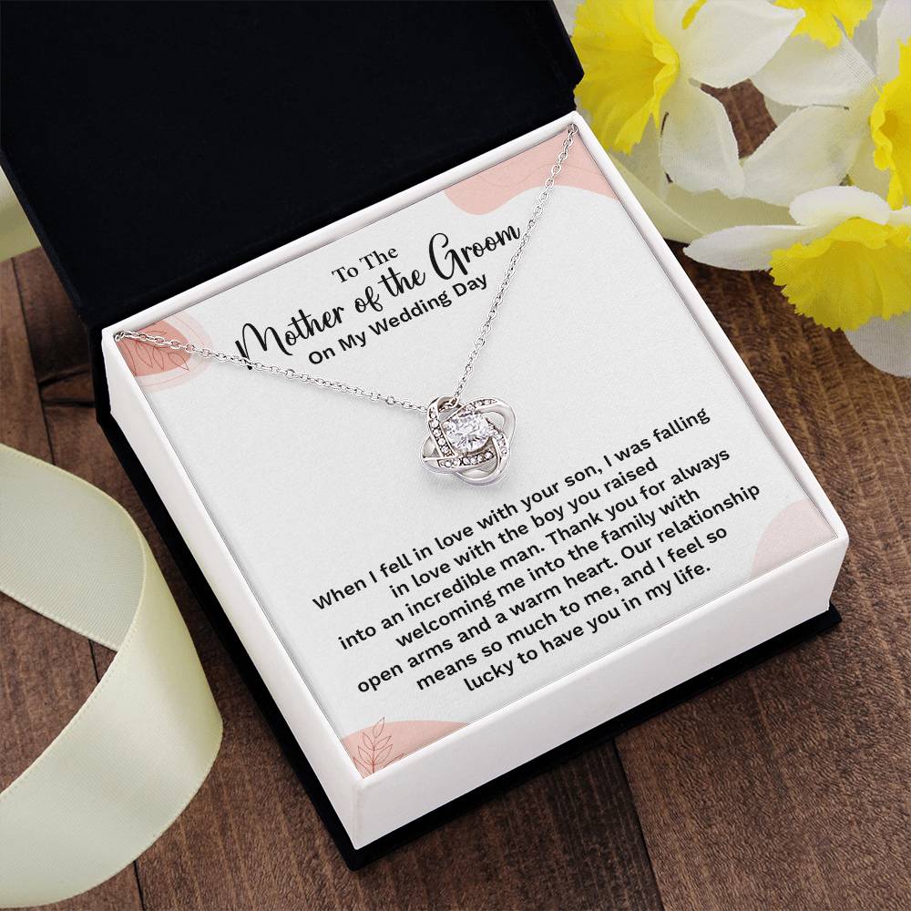 To the Groom's Mother on My Wedding Day Groom’s mother wedding gift Wedding necklace for mother-in-law Heartfelt message for groom’s mom Special gift for groom’s mom Necklace gift for groom’s mother on wedding day Meaningful gift for groom’s mother