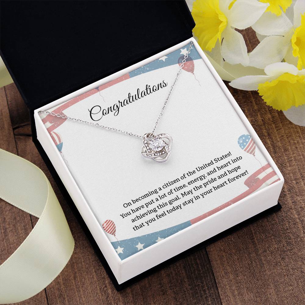 Congratulations Necklace For New U.s. Citizen Necklace For New U.s. Citizen Gift For New American Citizen Necklace With Citizenship Message U.s. Citizenship Celebration Gift Gift For New U.s. Patriot Jewelry For New U.s. Citizen Gift For Citizenship