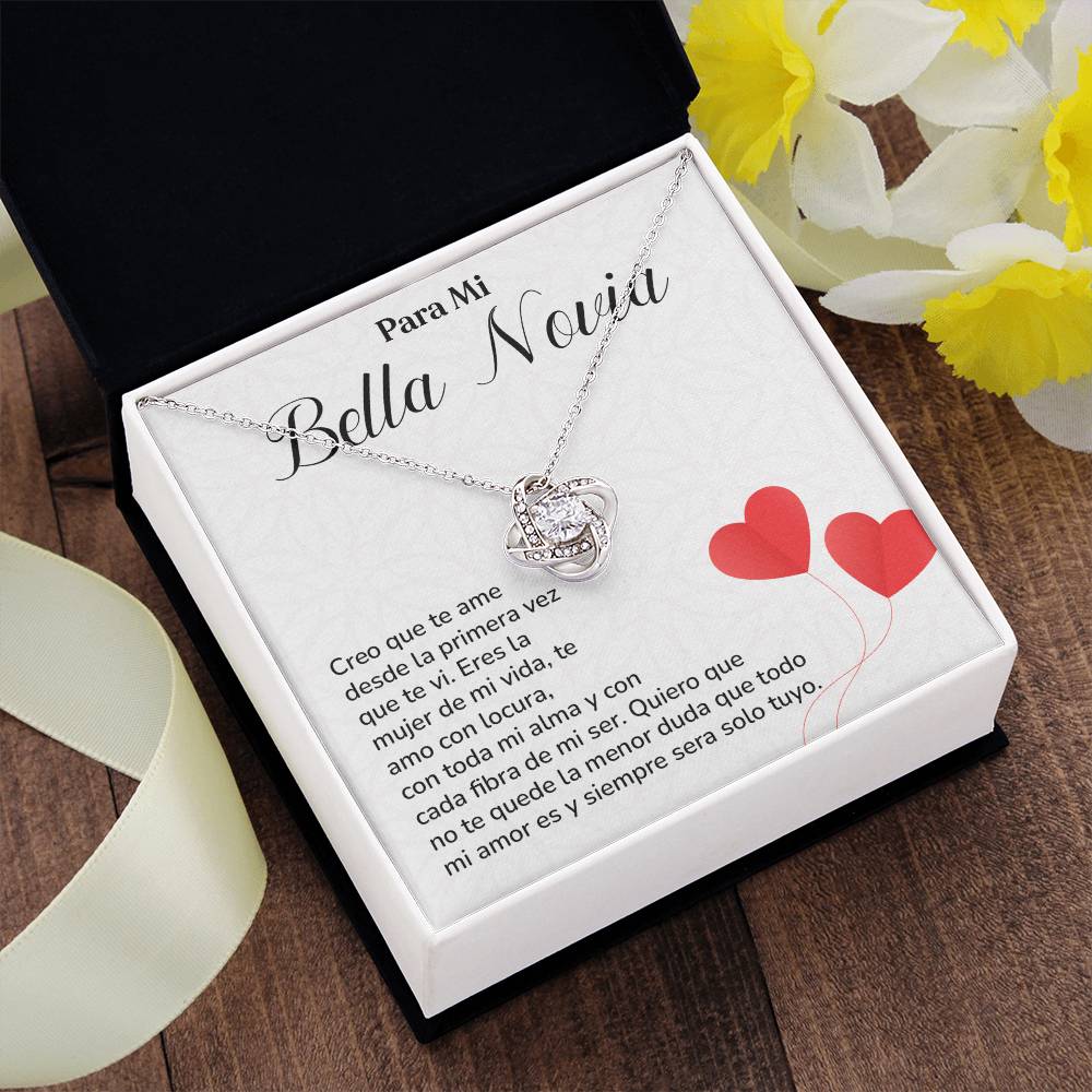 Collar Para Mi Bella Novia Amor Eterno Para Novia Mensaje Personalizado Para Ella Regalo Pasional Para Mi Novia Collar De Amor Para Ella Regalo De Aniversario Para Mi Novia Regalo De San Valentín Para Novia Regalo Para Mujer Especial Joyería Romántica