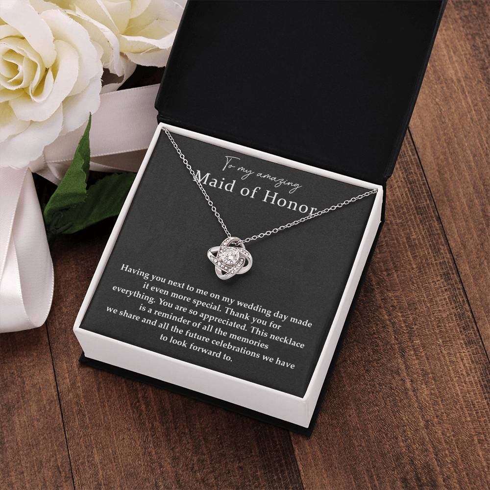 Wedding Day Necklace For Maid Of Honor Friendship Necklace For Maid Of Honor Jewelry Gift For Maid Of Honor Meaningful Gift For Maid Of Honor Emotional Gift For Maid Of Honor Special Gift For Maid Of Honor Necklace For Maid Of Honor Thank You Gift