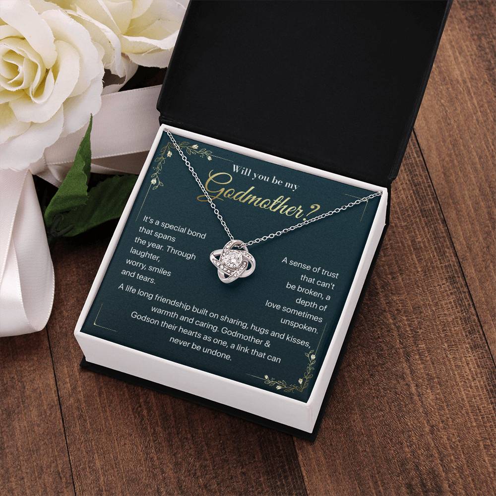 Will you be my Godmother Endless Support Necklace Bright Future Necklace Faithful Godmother Jewelry Strength In Unity Necklace Empowering Presence Jewelry Enduring Bond Necklace Emotional Support Pendant Inspirational Connection Jewelry