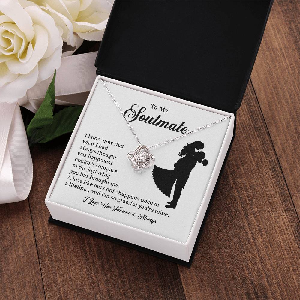 Soulmate Necklace – Gift for Wife or Girlfriend with Romantic Message