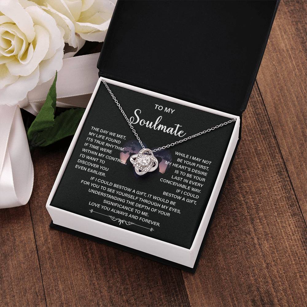 Soulmate Necklace Gift – Love You Always & Forever