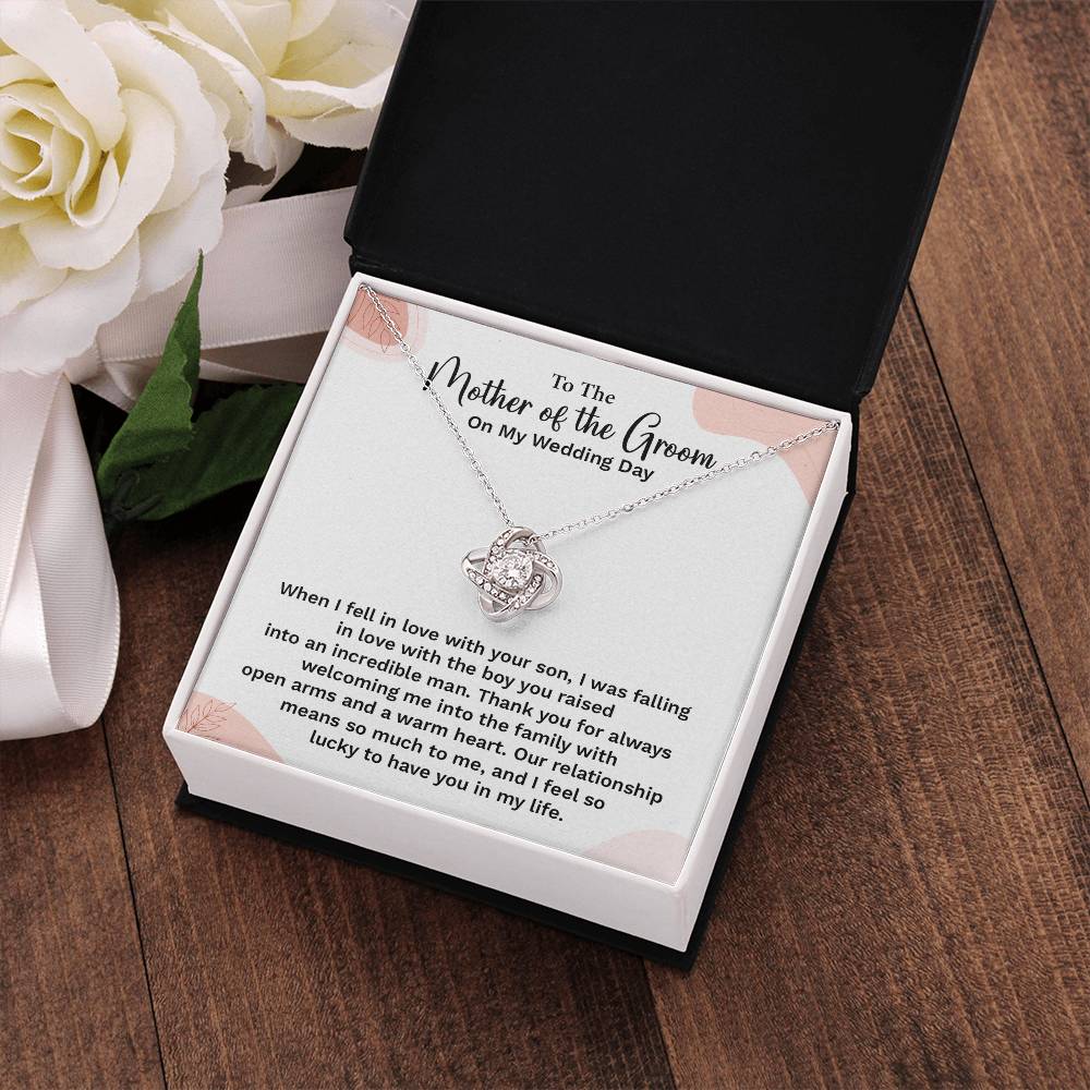 To the Groom's Mother on My Wedding Day Groom’s mother wedding gift Wedding necklace for mother-in-law Heartfelt message for groom’s mom Special gift for groom’s mom Necklace gift for groom’s mother on wedding day Meaningful gift for groom’s mother