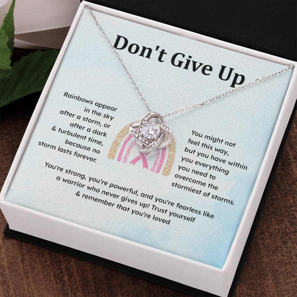 Don't Give Up Strength In Adversity Jewelry Don't Give Up Necklace Gift From Your Husband Meaningful Gift Supportive Gift Motivational Jewelry Never Give Up Necklace Breast Cancer Necklace For Soulmate Personal Growth Jewelry