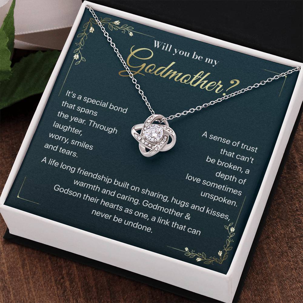 Will you be my Godmother Endless Support Necklace Bright Future Necklace Faithful Godmother Jewelry Strength In Unity Necklace Empowering Presence Jewelry Enduring Bond Necklace Emotional Support Pendant Inspirational Connection Jewelry