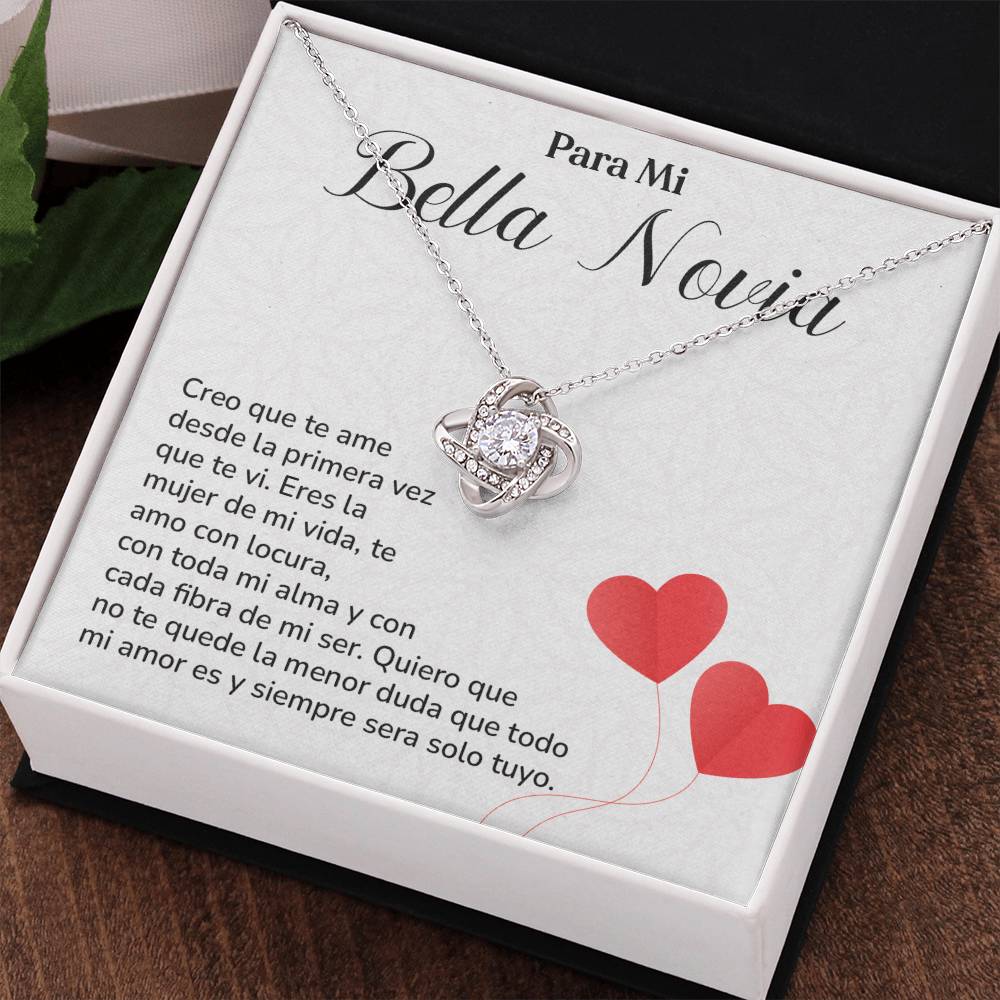 Collar Para Mi Bella Novia Amor Eterno Para Novia Mensaje Personalizado Para Ella Regalo Pasional Para Mi Novia Collar De Amor Para Ella Regalo De Aniversario Para Mi Novia Regalo De San Valentín Para Novia Regalo Para Mujer Especial Joyería Romántica