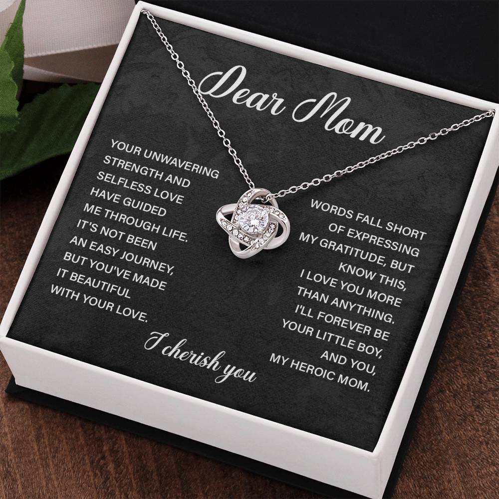 Dear Mom Dear Mom Necklace Gift Thoughtful Gift For Mom Unique Gift For Mother-child Bond Meaningful Gift For Mom Proud Son Gift For Mom Special Occasion Gift For Mom Best Mom Ever Necklace Spiritual Bond With Mom Necklace