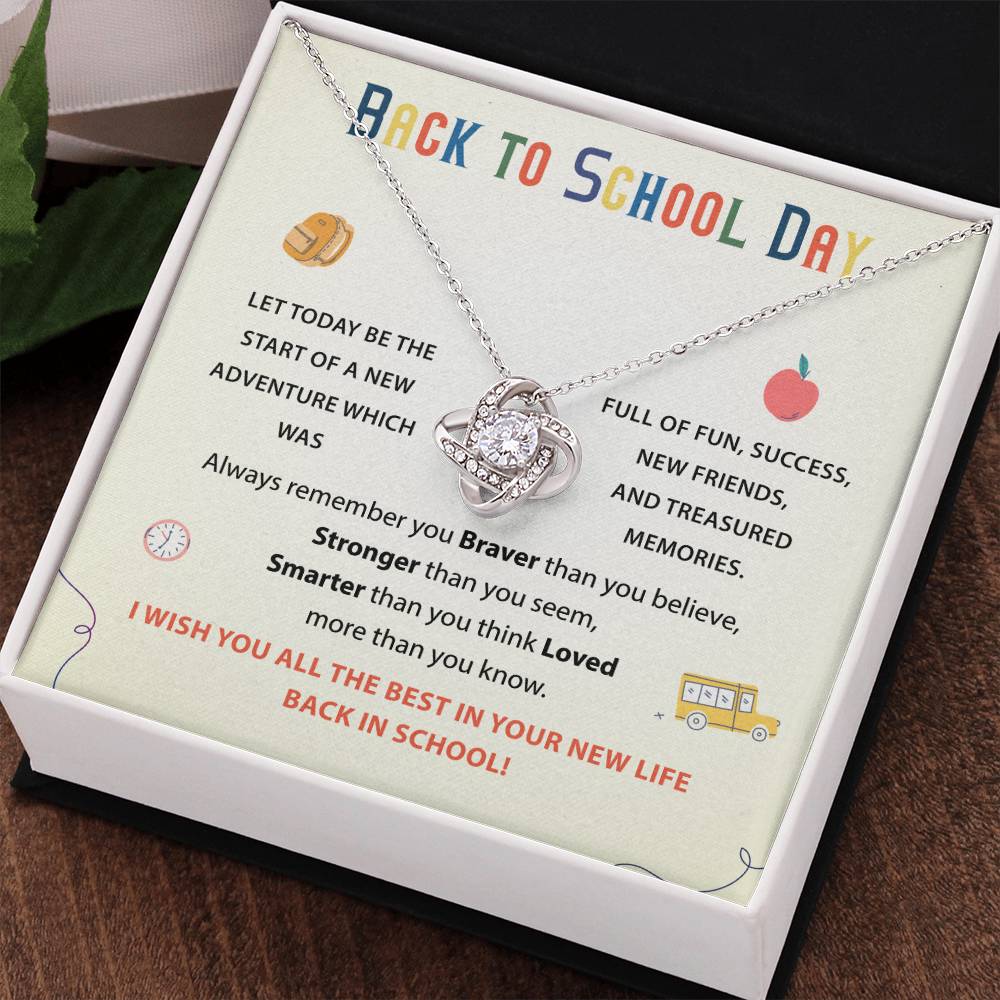 Back To School Necklace Gift Back To School Gift Fun And Success Jewelry Meaningful Gift For Students Supportive Jewelry For Kids Unique Gift For School Reminder Of Love Necklace Necklace For New Adventures