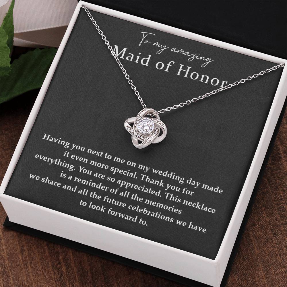 Wedding Day Necklace For Maid Of Honor Friendship Necklace For Maid Of Honor Jewelry Gift For Maid Of Honor Meaningful Gift For Maid Of Honor Emotional Gift For Maid Of Honor Special Gift For Maid Of Honor Necklace For Maid Of Honor Thank You Gift