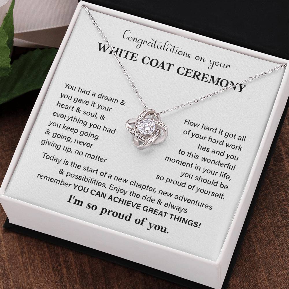 Congratulations On Your White Coat Ceremony White Coat Ceremony Congratulations Necklace New Beginnings Jewelry Meaningful Gift Supportive Gift Emotional Connection Necklace Motivational Jewelry You Are Amazing Necklace