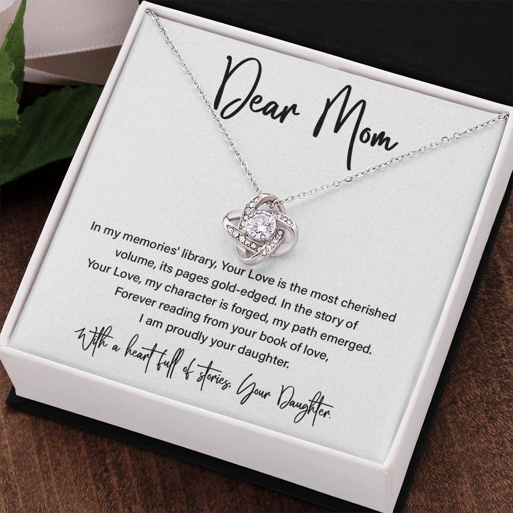 Dear Mom, Best Necklace Gift From Daughters To Mom Inspirational Necklace Gift Best Mother’s Day Necklace Gift Mother-daughter Bond Necklace Gift Jewelry Gift Necklace With Message Thoughtful Gift Necklace Sentimental Necklace Gift