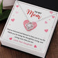 Mom Necklace Gift from Daughter – Message Card and Box