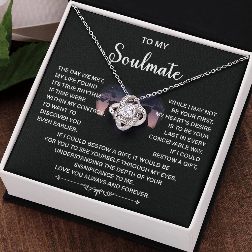 Soulmate Necklace Gift – Love You Always & Forever
