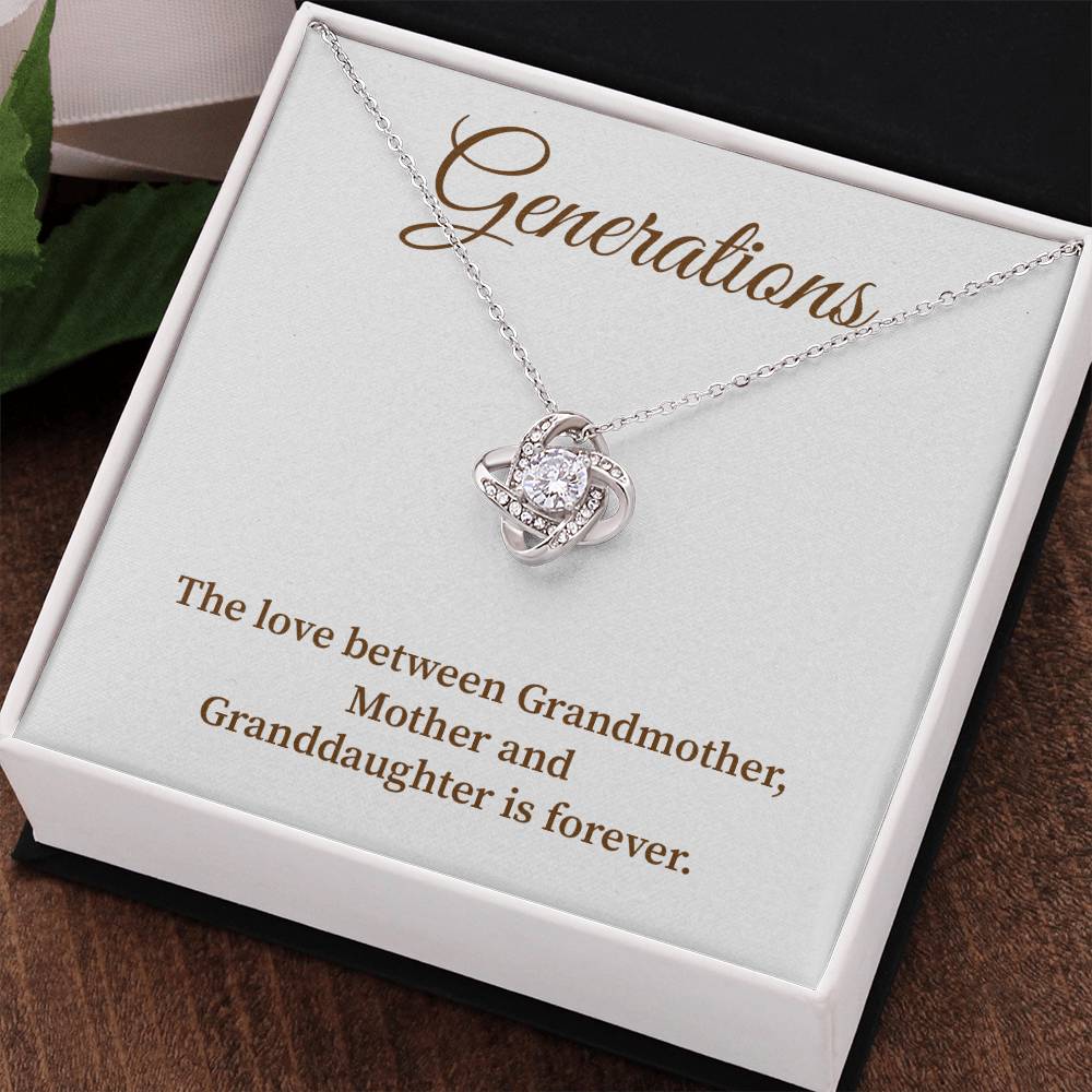 To Our Generations Generations necklace gift Heartfelt gift for family Grandmother mother granddaughter necklace Jewelry gift for mother Generational love jewelry Special gift for family members Sentimental keepsake for family