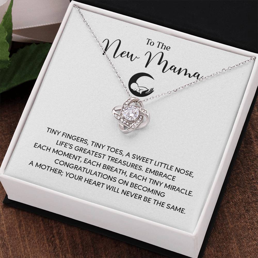 To The New Mama Gift From Your Mom Mama Jewelry Motherhood Gifts Personalized Baby Shower Gift Unique Gift For New Moms Sentimental Necklace For Mama Mom To Be Gift Cute Baby Shower Jewelry Welcome Baby Necklace Meaningful Gift For Mothers