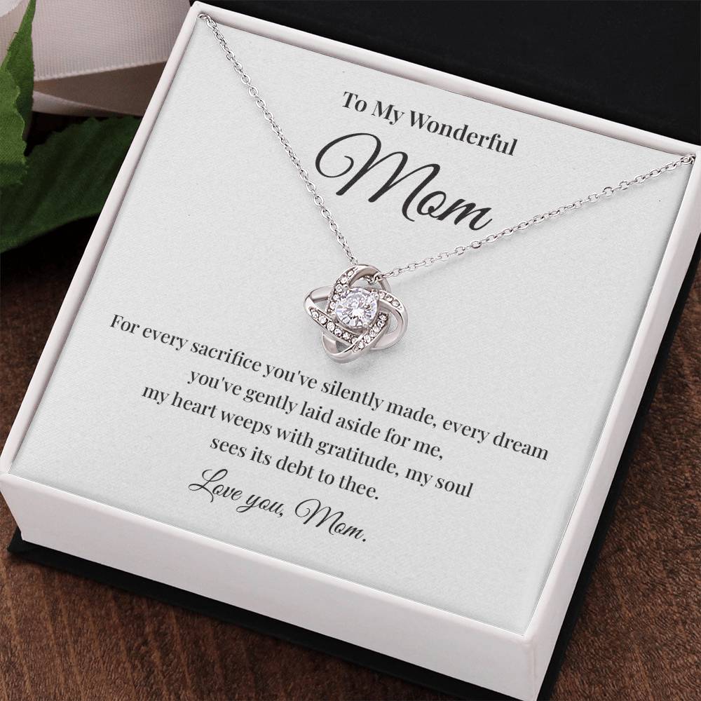 To My Wonderful Mom Best Mom Ever Necklace Spiritual Bond With Mom Necklace Wonderful Mom Necklace Gift Gift For Mom Thoughtful Gift For Mom Unique Gift For Mother-child Bond Meaningful Gift For Mom Necklace For Family Bond