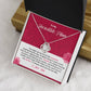 Mother Necklace Gift with Heartfelt Card
