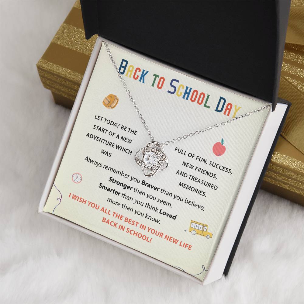 Back To School Necklace Gift Back To School Gift Fun And Success Jewelry Meaningful Gift For Students Supportive Jewelry For Kids Unique Gift For School Reminder Of Love Necklace Necklace For New Adventures