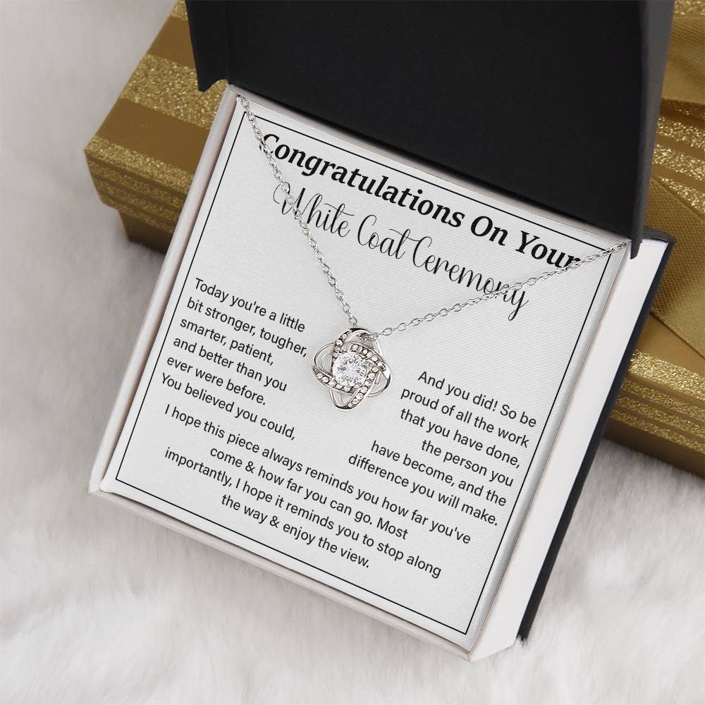 Congratulations On Your White Coat Ceremony Enjoy The View Necklace Best Wishes Necklace Personal Growth Jewelry  Motivational Jewelry Daily Inspiration Necklace Meaningful Gift For Graduates Congratulations Necklace