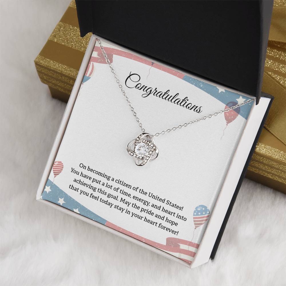 Congratulations Necklace For New U.s. Citizen Necklace For New U.s. Citizen Gift For New American Citizen Necklace With Citizenship Message U.s. Citizenship Celebration Gift Gift For New U.s. Patriot Jewelry For New U.s. Citizen Gift For Citizenship