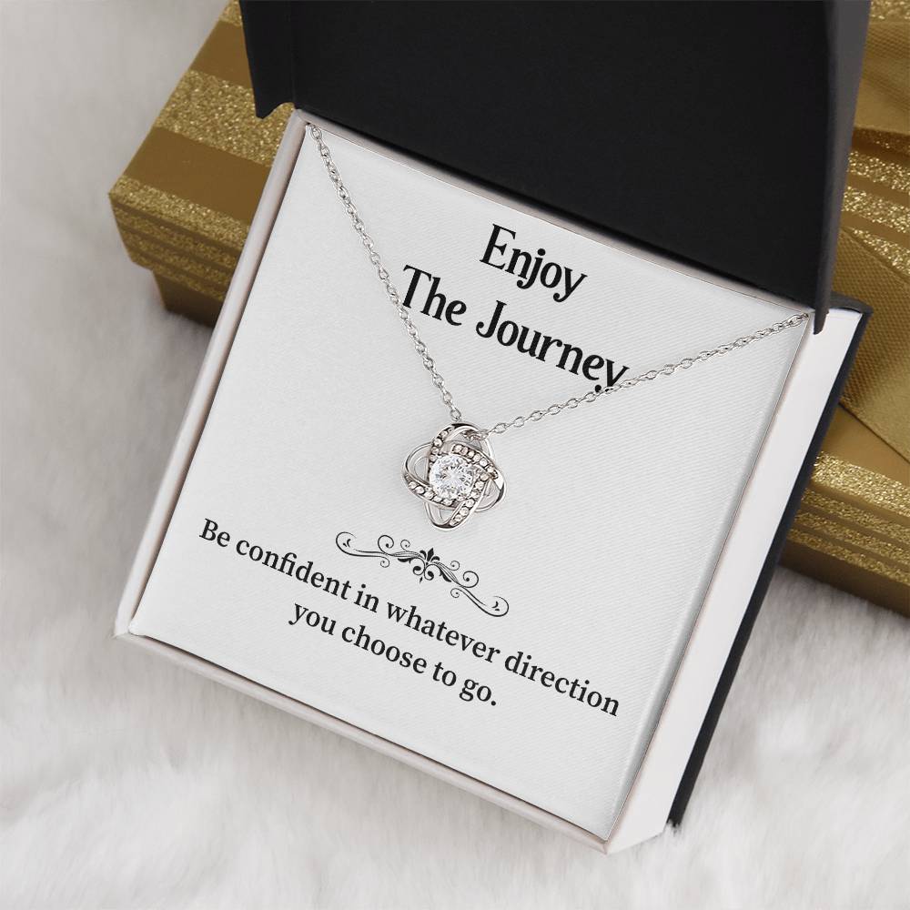 Enjoy The Journey Inspirational Necklace Gift Enjoy The Journey Necklace Best Motivational Gift Thoughtful Necklace For New Journey Motivational Jewelry For Women Emotional Gift For Encouragement Necklace With Message Of Confidence Motivational Gift