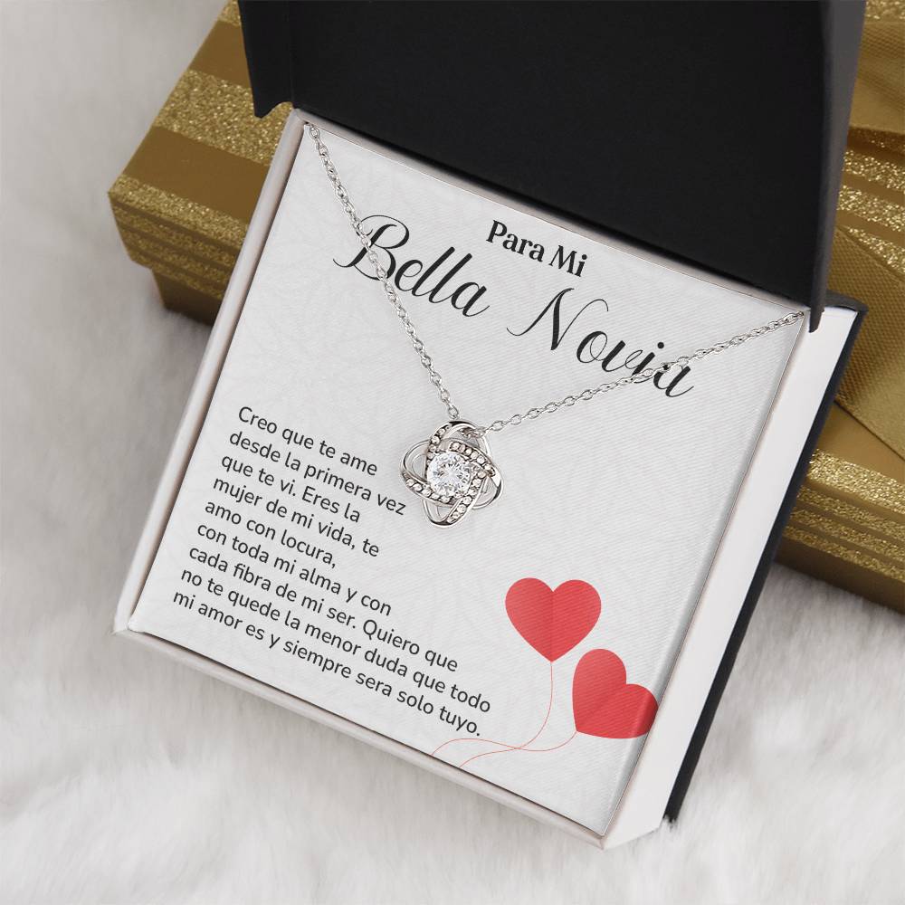 Collar Para Mi Bella Novia Amor Eterno Para Novia Mensaje Personalizado Para Ella Regalo Pasional Para Mi Novia Collar De Amor Para Ella Regalo De Aniversario Para Mi Novia Regalo De San Valentín Para Novia Regalo Para Mujer Especial Joyería Romántica