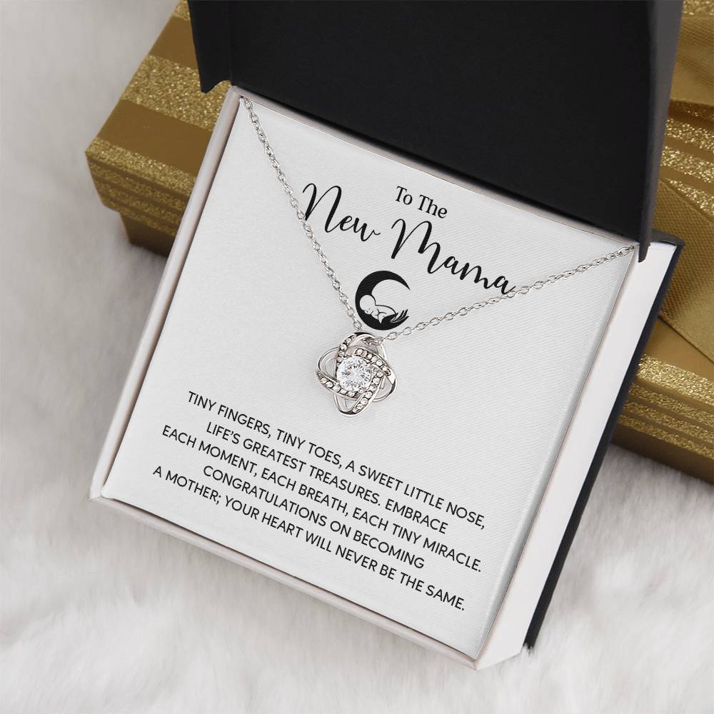 To The New Mama Gift From Your Mom Mama Jewelry Motherhood Gifts Personalized Baby Shower Gift Unique Gift For New Moms Sentimental Necklace For Mama Mom To Be Gift Cute Baby Shower Jewelry Welcome Baby Necklace Meaningful Gift For Mothers