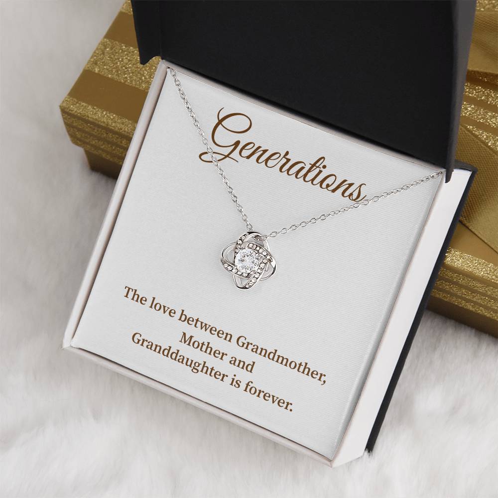 To Our Generations Generations necklace gift Heartfelt gift for family Grandmother mother granddaughter necklace Jewelry gift for mother Generational love jewelry Special gift for family members Sentimental keepsake for family