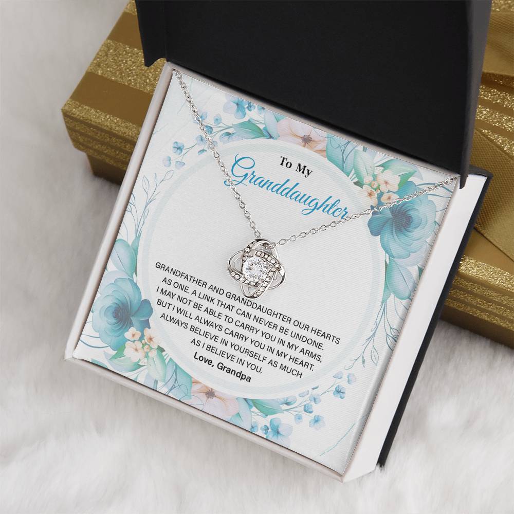 Granddaughter Necklace from Grandpa – Keepsake Gift Box