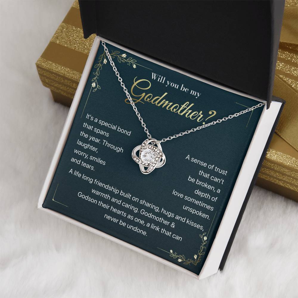 Will you be my Godmother Endless Support Necklace Bright Future Necklace Faithful Godmother Jewelry Strength In Unity Necklace Empowering Presence Jewelry Enduring Bond Necklace Emotional Support Pendant Inspirational Connection Jewelry