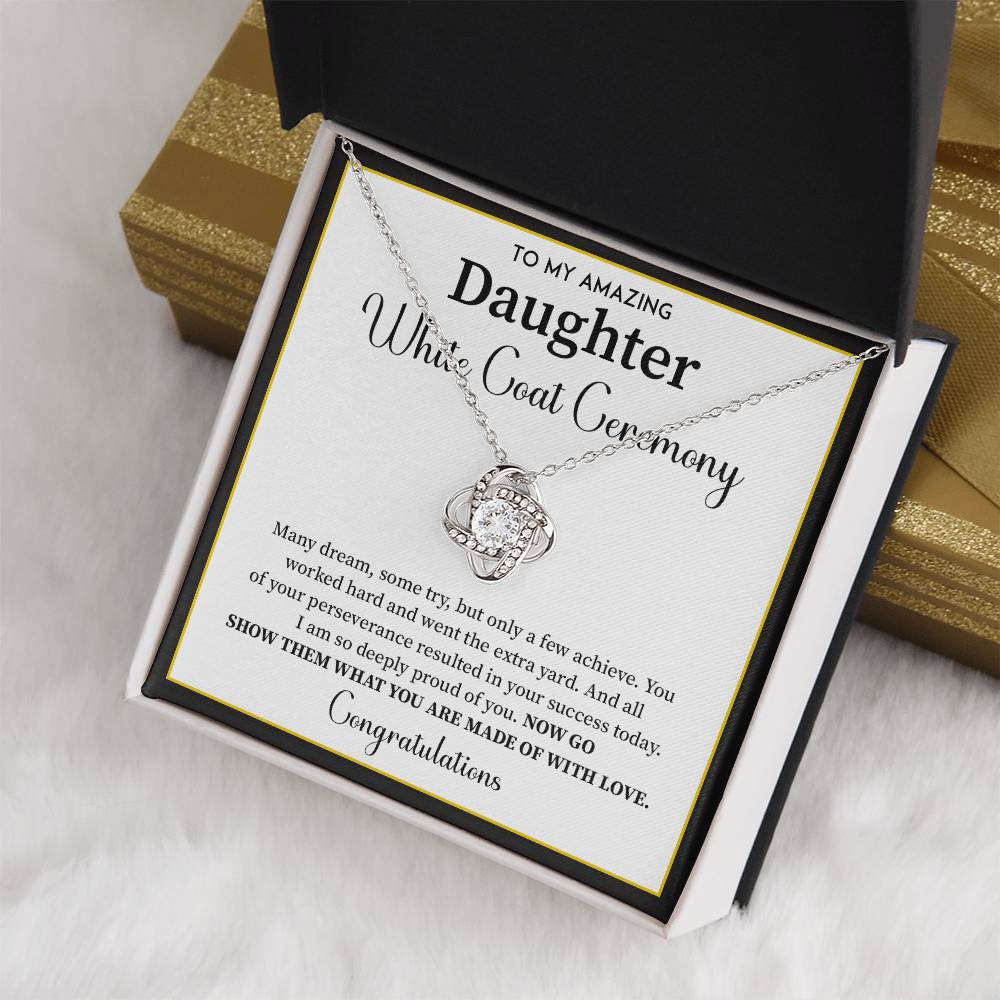 White Coat Ceremony Gift For Daughter Necklace With Gift Box