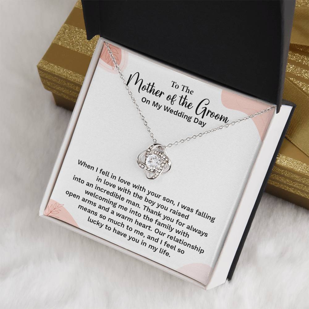 To the Groom's Mother on My Wedding Day Groom’s mother wedding gift Wedding necklace for mother-in-law Heartfelt message for groom’s mom Special gift for groom’s mom Necklace gift for groom’s mother on wedding day Meaningful gift for groom’s mother