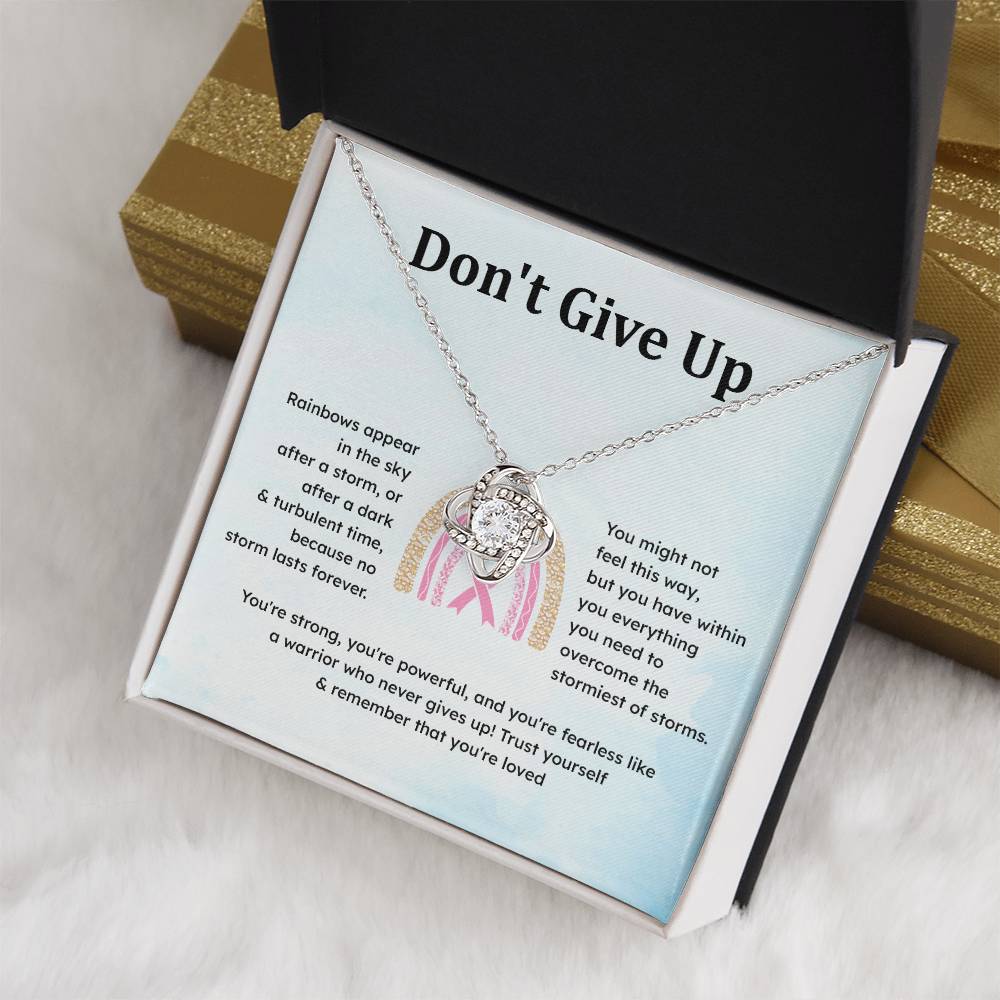 Don't Give Up Strength In Adversity Jewelry Don't Give Up Necklace Gift From Your Husband Meaningful Gift Supportive Gift Motivational Jewelry Never Give Up Necklace Breast Cancer Necklace For Soulmate Personal Growth Jewelry